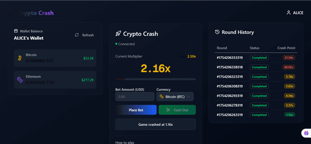Crypto Crash Game